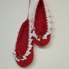 KNC Hand Crochet Ballet Slipper Sachet - The Red Shoes