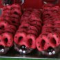 Two dozen chocolate Covered Ladybug Pretzels Red and brown