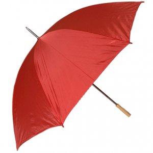 60" Red Rain & Shade Wind Proof Golf Umbrella