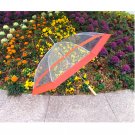 48" Clear w/ Red Golf Umbrella