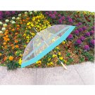 48" Clear w/ Green Golf Umbrella