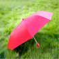41" Red Compact Auto Umbrella