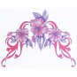 Lethal Threat Girl's Club Temporary Tattoo, Tribal Pink Flowers