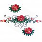 Lethal Threat Girl's Club Temporary Tattoo, Roses