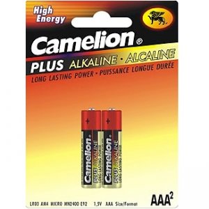 2 Pack AAA Alkaline Long Lasting Batteries