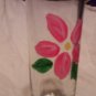 Pink Flower Shot Glass or Toothpick Holder