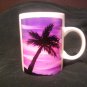 Pink and Purple Palm Tree Sunset coffee mug