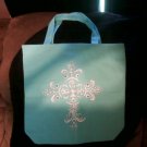 Blue Tote Bag with white cross