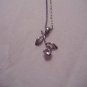 Sterling Silver CZ Rose Necklace