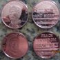 RON PAUL RAND PAUL .999 FINE COPPER 1 AV OZ ROUNDS 1 OF EACH *NEW* AOCS NORFED