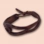 Handmade Leather Bracelet 009 - Brown - FREE shipping