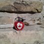 Handmade Leather Keychain Red Apple - FREE shipping