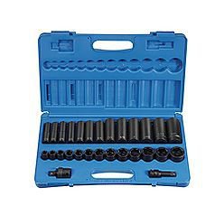 28pc 1/2"Drive Impact Socket Set-Aircraft,Aviation,Truck,Automotive Tools