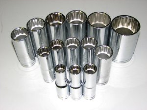 14pc- 1/2" Drive 12 point Deep Socket Set-Aircraft,Aviation,Automotive Tools