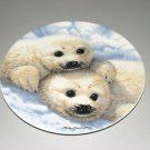 The Bradford Exchange "Baby Seals" Plate With Certificate of Authenticity