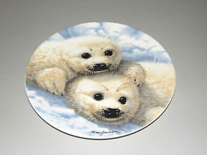 The Bradford Exchange "Baby Seals" Plate With Certificate of Authenticity
