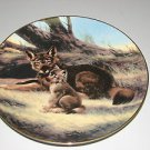 The Bradford Exchange "The Red Wolf" Plate With Certificate of Authenticity