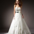 2012 new fashion elegant sleeveless designer wedding dress WD15