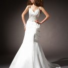2012 new fashion elegant sleeveless designer wedding dress WD18