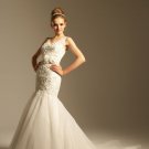 2012 new fashion V-neck elegant designer wedding dress WD28