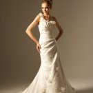 2012 new  fashionable one-shoulder elegant designer wedding dress WD37
