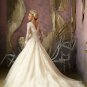 Elegant designer long sleeve wedding dress B1851