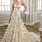 The new style elegant ivory A-line crystal wedding dress B1658