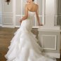 The new style elegant mermaid ruffle wedding dress B1606