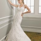 Fashionable sexy appliques sweetheart  V-neck wedding dress B1655