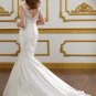 The new arrival crystal V-neck mermaid wedding dress B1810