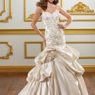 The new arrival sworoski mermaid ivory wedding dress B1824