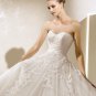 Designer appliques elegant sweetheart wedding dress V0005