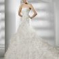 Designer  elegant new fashion ruffle wedding dress V0008
