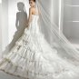 Designer  elegant new fashion ruffle wedding dress V0009