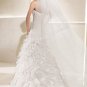 Designer elegant new fashion ruffle one-shoulder wedding dress V0010