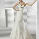 Hot sale cap sleeve elegant wedding dress V0018