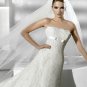 Designer fashionable appliques elegant A-line wedding dress V0028
