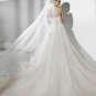 Sweetheart crystal lace elegant wedding dress V0031