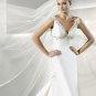 The latest V-neck crystal elegant  wedding dress V0032