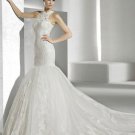 The latest high neck lace elegant  wedding dress V0034