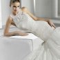 The latest high neck lace elegant  wedding dress V0034