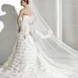 The latest ruffle hot sale elegant wedding dress V0041