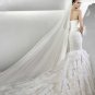 Designer spaghetti straps hot sale elegant  wedding dress V0042