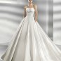Designer satin ball gown hot sale elegant wedding dress V0051