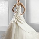 Designer one-shoulder  hot sale elegant  wedding dress V0054
