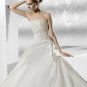 Designer appliques beads wedding dress V0057