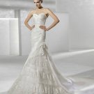 Designer memaid lace elegant wedding dress V0060