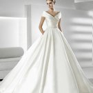 Hot sale cap sleeve ball gown wedding dress V0065