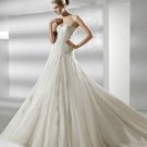 Hot sale A-line appliques wedding dress V0067