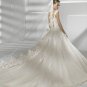 Hot sale cap sleeve appliques wedding dress V0068